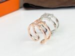 Hermes H Diamond Ring