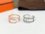 Hermes H Diamond Ring