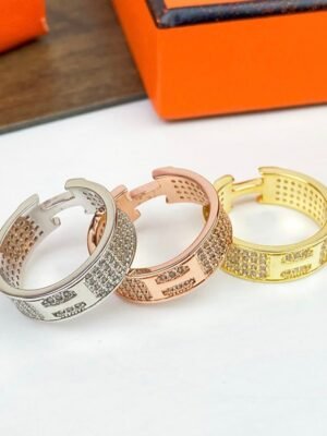 Hermes H Diamond Ring