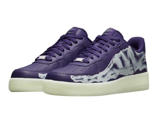 Nike Air Force 1 Low ’07 QS Purple Skeleton Halloween