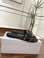 Dio(r)evolution Slide Shiny Technical Fabric with Deep Blue Dior Oblique Print