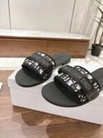 Dio(r)evolution Slide Shiny Technical Fabric with Deep Blue Dior Oblique Print