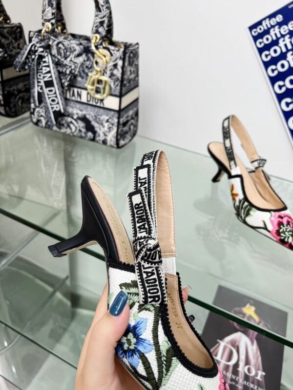 Christian Dior Women’s J’Adior Slingback Pumps Printed Fabre