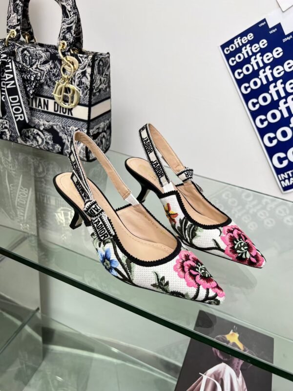 Christian Dior Women’s J’Adior Slingback Pumps Printed Fabre